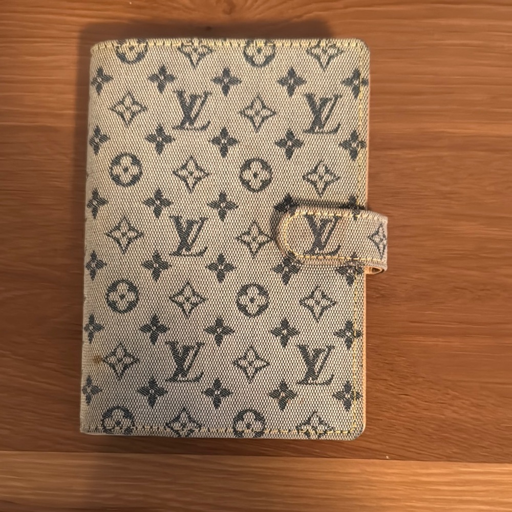 Louis Vuitton Tan and Black Monogram Agenda